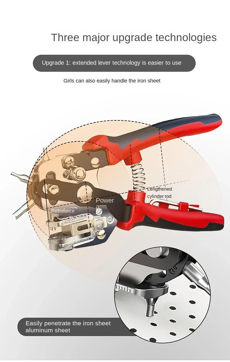 Description Picture 5 of itemNew Design Eyelet Puncher DIY Tool Watchband Strap Household Leathercraft Leather Belt Hole Punch Plier