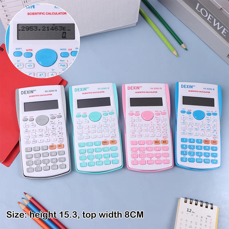 Description Picture 2 of itemHandheld Portable 82MS Scientific Calculator Student 2-line Display Multi-function Mathematics Teaching Dedicated Calculator