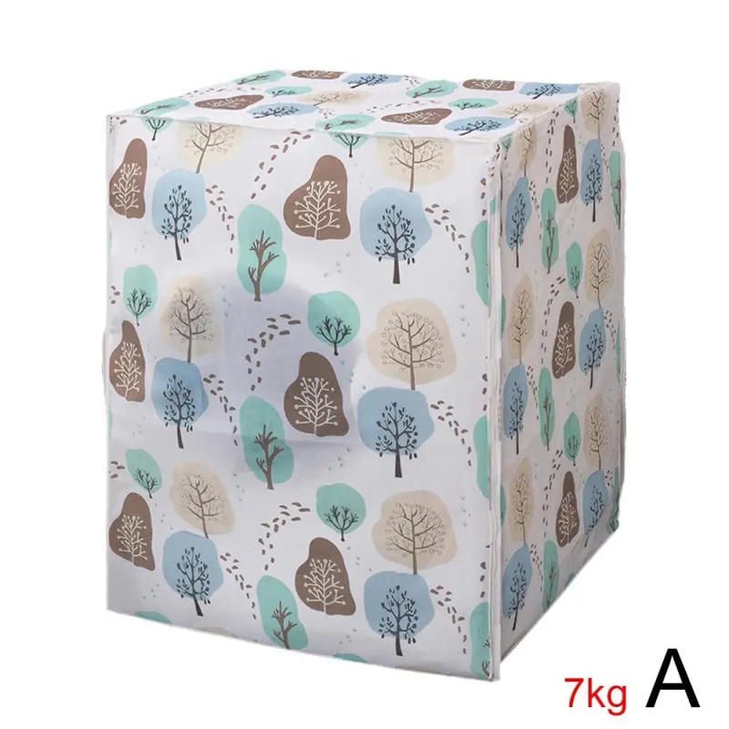 Description Picture 6 of itemWashing Machine Covers Dustproof Protective Equipment Practical Easy To Clean Cartoon Print Design Waterproof Household Cover