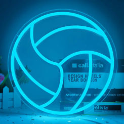 Volleyball Neon Sign Dimmable Sport Neon Light Sign for Bedroom LED Night Light for Birthday Party Home Decor Club Holiday Gifts