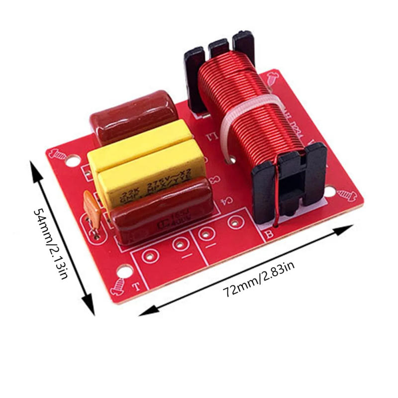 Description Picture 5 of itemAuto Falante Automotivo WEAH-234 80W 2 Way Speaker Frequency Divider Audio Treble Bass Crossover Filter