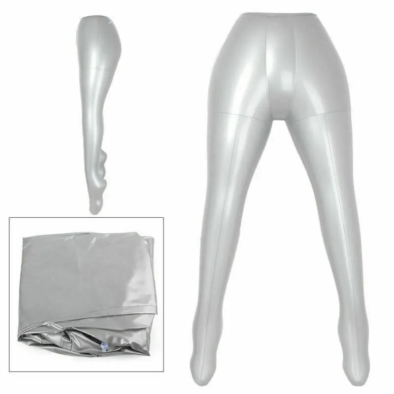 Description Picture 2 of itemPortable Practical Useful Legs Model Silver Female Flexible Inflatable Mannequin PVC Plastic Pants Replacement