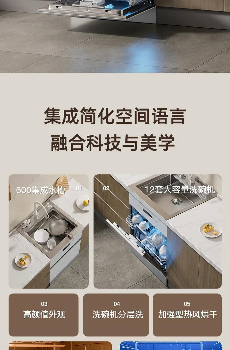 Description Picture 3 of itemHand Washing MachineMáquina De Lavar Louça Integrada Branca Do Dissipador, Tamanho Da Máquina, Apartamento Pequeno