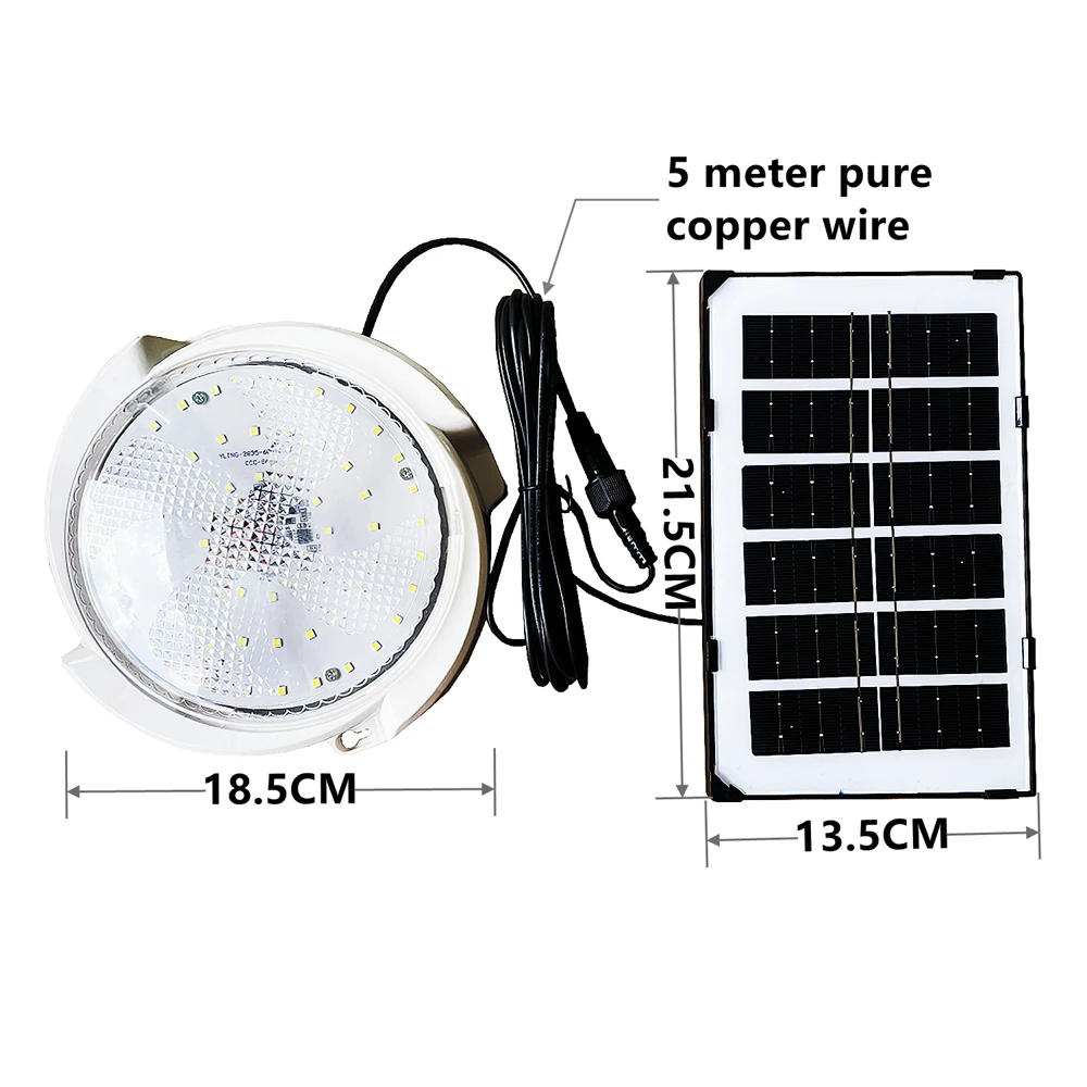 Description Picture 2 of itemSolar Lights Home Indoor Ceiling Veranda Solar Power Lamp IP65 Waterproof Outdoor LED Top Solar Energy Interior Light Lamp