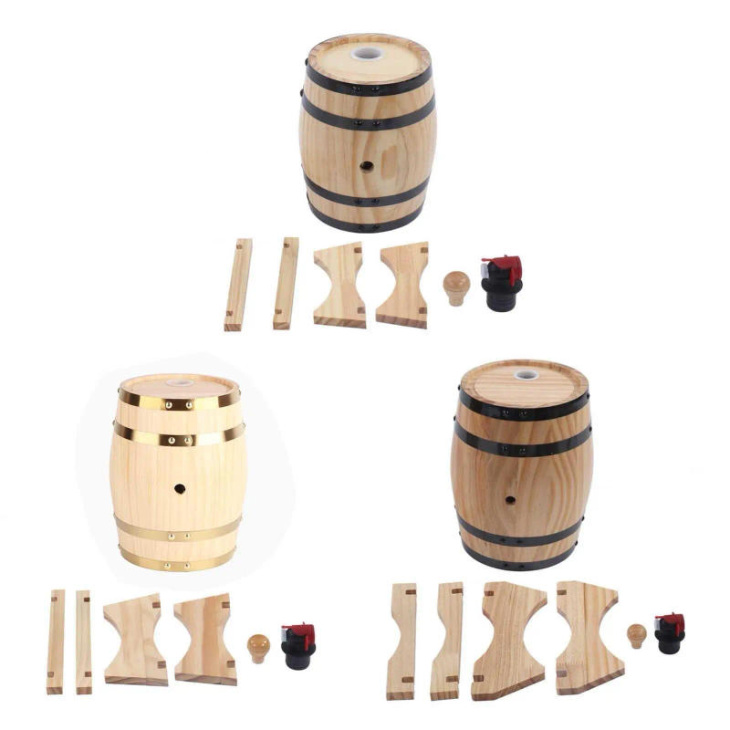 Description Picture 2 of itemWooden Wine Barrel for Aging Self-Brewed Wine & Beer - Perfect for Bars, Catering, and BBQs
