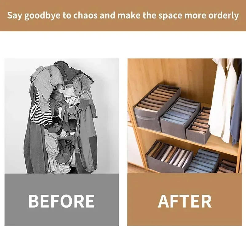 Description Picture 3 of itemClosets Clothes Organizer Pants Jeans Storage Box Cabinet Organizer Drawers Underwear Socks T-Shirt Wardrobe Storage Organizers