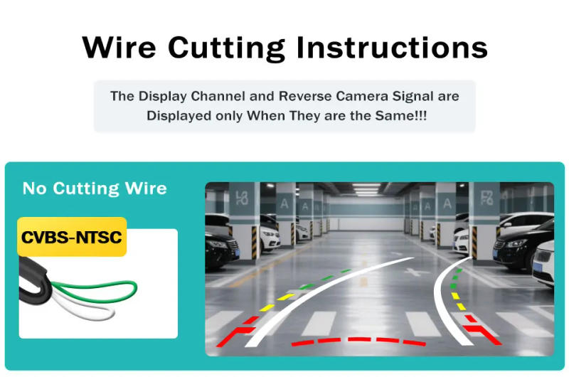 Description Picture 4 of itemAHD 1080P AHD 720P Car Intelligent Dynamic Trajectory Moving Guide Parking Line 4K CCD Rear View HD Reverse Backup Tracks Camera