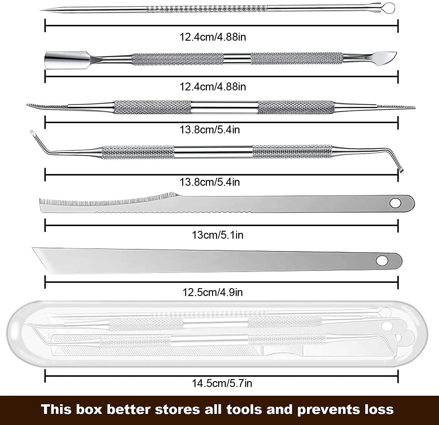 Description Picture 2 of item2/3/4/6Pcs Cuticle Pushers Callus Rasp File Shaver Foot Hard Tough Skin Corn Remover Pedicure Care Tool New Beauty Health Tools