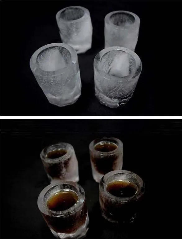 Description Picture 6 of item4 Cup Shape Silicone Ice Cube Mold Shot Glass IceMould Ice Cube Tray Summer Bar Party Beer Ice Cocktail Cold Drinking Tools