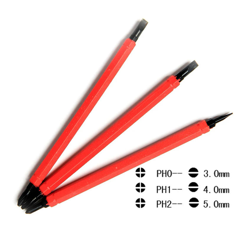 Description Picture 4 of item4in1 Insulation Screwdriver Bits  Electrician Batch Multifunctional Double Head PH0 PH2 Screwdriver Electric Pen Combination Set