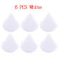 6PCS White
