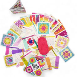 2024 New 50 Mix & Matchs Designs The Granny Square Card Decks Knitting Kit For Adults Event Party Supplies