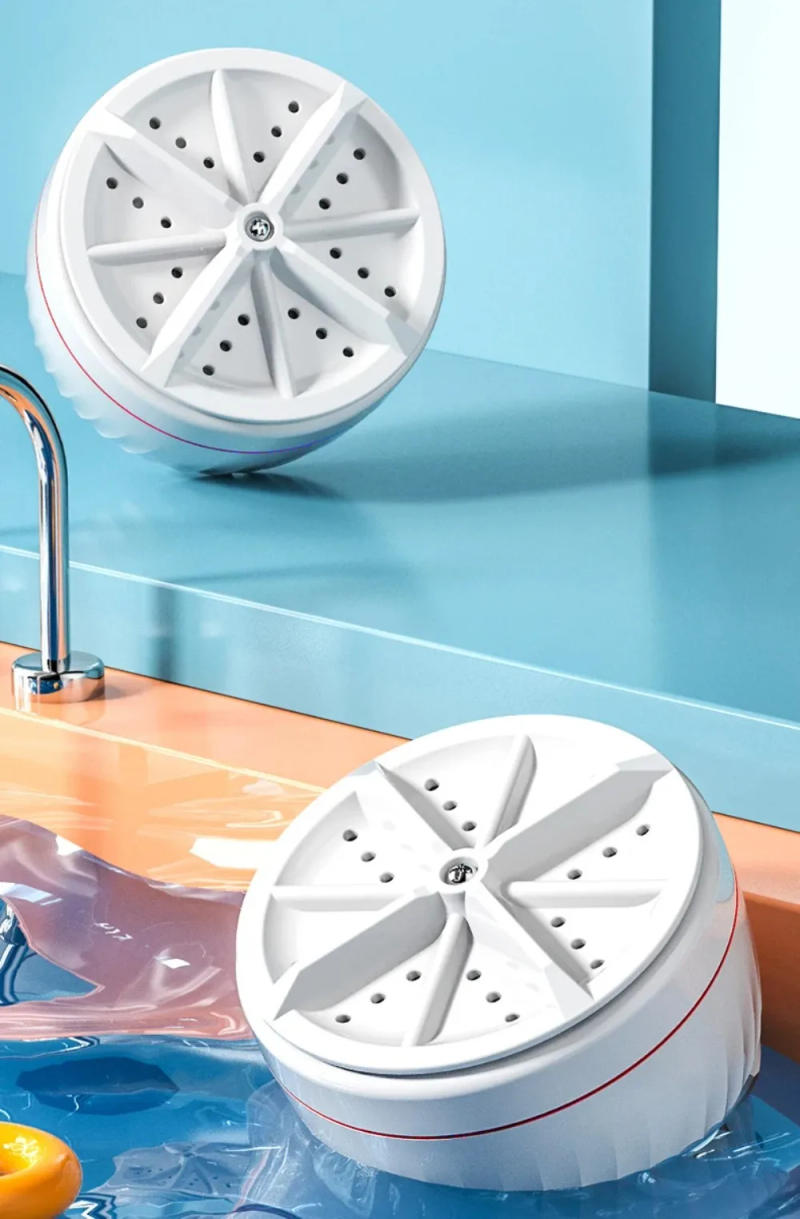 Description Picture 3 of itemPortable Washing Machine,with Suction Cups,Ultrasonic Turbine Mini Washing Machine,Wash Baby Socks Underwear for Travel Hotel