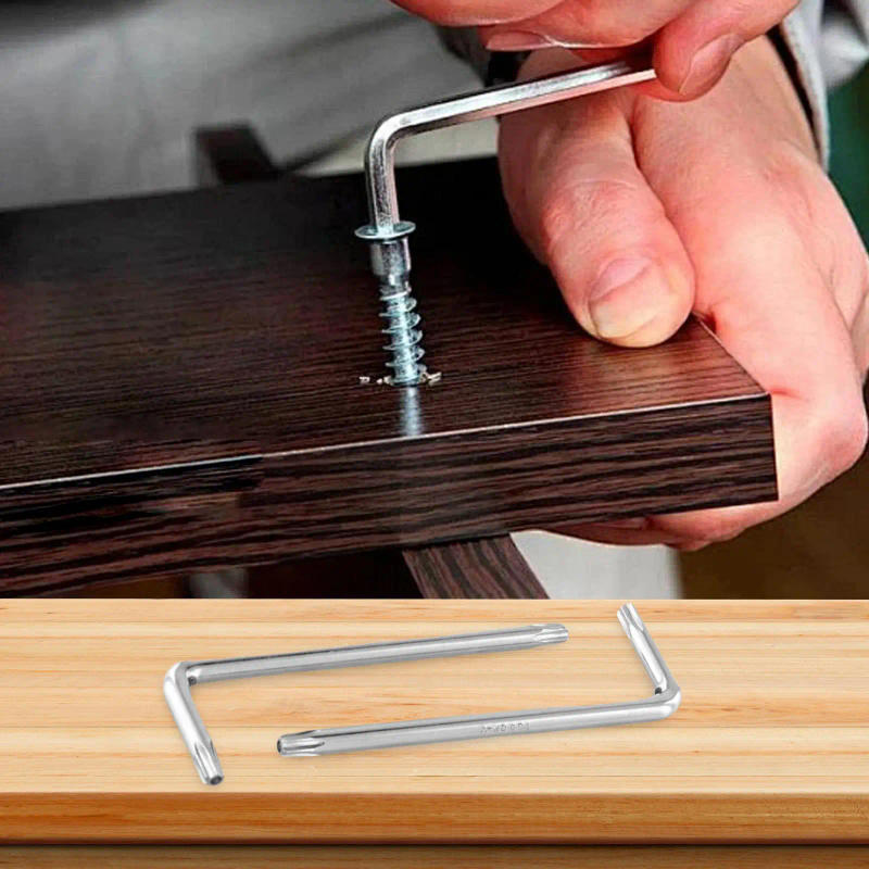 Description Picture 5 of item2pcs/Set Hex Wrench T10/T15/T20/T25/T30 Double-End 2-Way Torx Screwdriver Spanner Wrench Car Machine Repair Wrench Tools