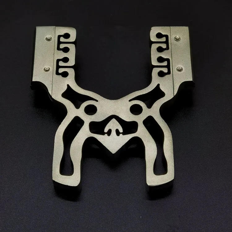 Description Picture 4 of item304 Stainless Steel Catapult Head Portable Outdoor Sport Shooting Hunting Tool Slingshot Bow Head for Game Slingshot Accessories