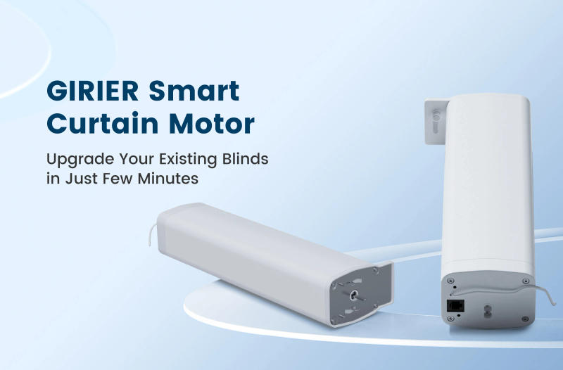 Description Picture 2 of itemGIRIER Smart Curtain Motor WiFi Electric Curtain Opener with RF433 Remote for Windows Works with Tuya Smart APP Alexa Hey Google