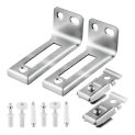 Bi-Fold Door-Hardware Set Door-Hardware Contains Top and Bottom Pivots Brackets Guide Wheel Bi-Fold Closet Repair-Kit M4YD