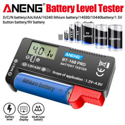 ANENG Lithium Battery Capacity Tester Checkered load analyzer Display Digital Check AAA AA Button Cell 168 PRO Universal testers