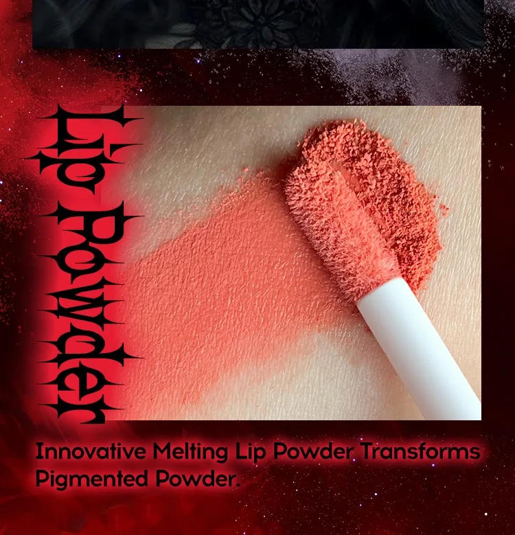 Description Picture 4 of item6 Colors Matte Lipstick Waterproof Sexy Gray Black Lip Gloss Shiny Lip Tint Festive Style Lasting Makeup Tool Korean Cosmetics