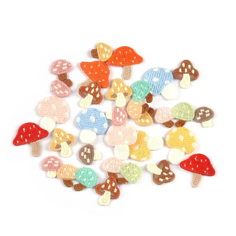 Description Picture 6 of item20Pcs 16-30mm Mushroom Pattern Appliques Patches DIY Child Clothes Hat Sewing Supplies Headwear Decor Handmade Accessories C3769