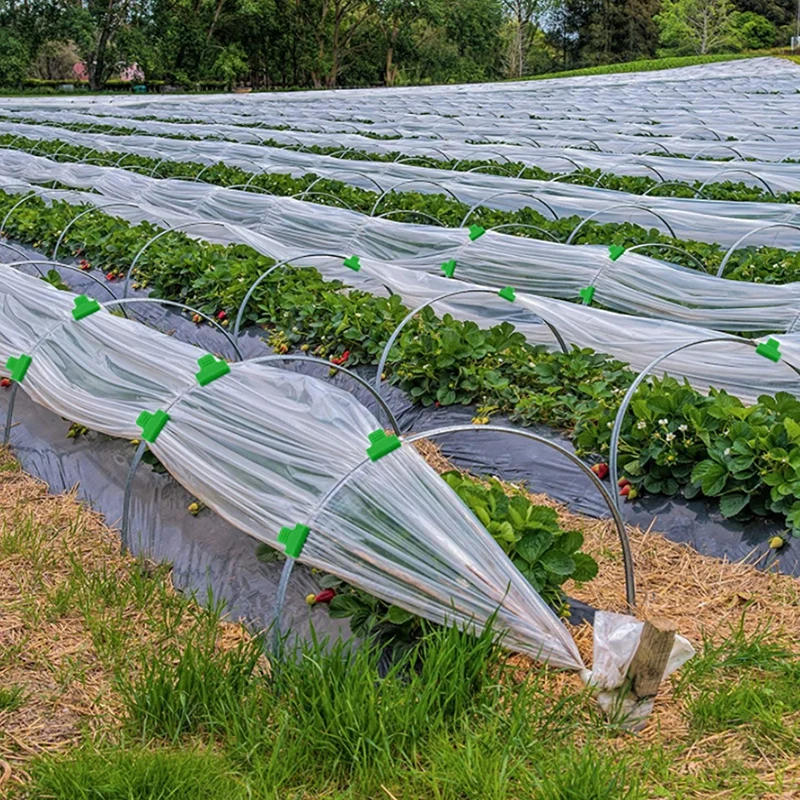 Description Picture 4 of item12Pcs Greenhouse Film Clamps Garden Tarpaulin Netting Tunnel Hoop Pipe Clamp Shed Row Cover Shading Frame Support Planting Tools