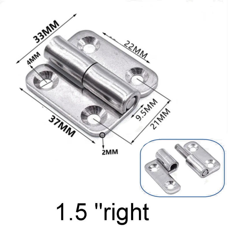 Description Picture 3 of itemDetachable Hinge Slip Joint Flag Lift Off Detachable Door Stainless Removable Furniture Cabinets Hinge Heavy-duty Swing Hinge