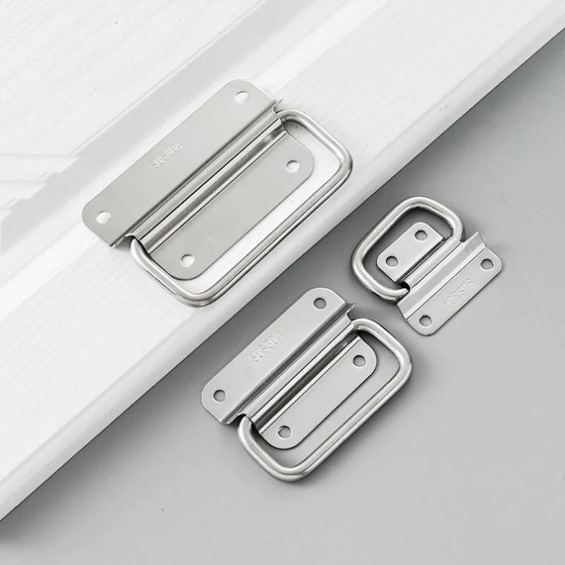Description Picture 4 of itemCabinet Flight Case Solid Furniture Hardware Folding Handle For Tool Box Stainless Steel Drawer Wardrobe Easy Install