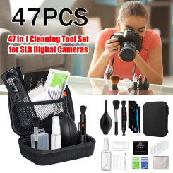 47-1PCS Camera Cleaner Kit DSLR Len Digital Camera Sensor Cleaning with Brush for Sony Fujifilm Nikon Canon SLR DV Cameras Clean