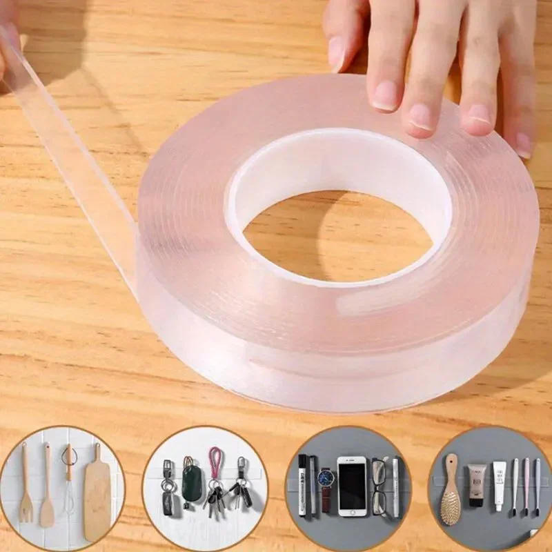 Description Picture 3 of itemVersatile Reusable Double-Sided Waterproof Adhesive Tape - Perfect for Kitchen and Bathroom Supplies