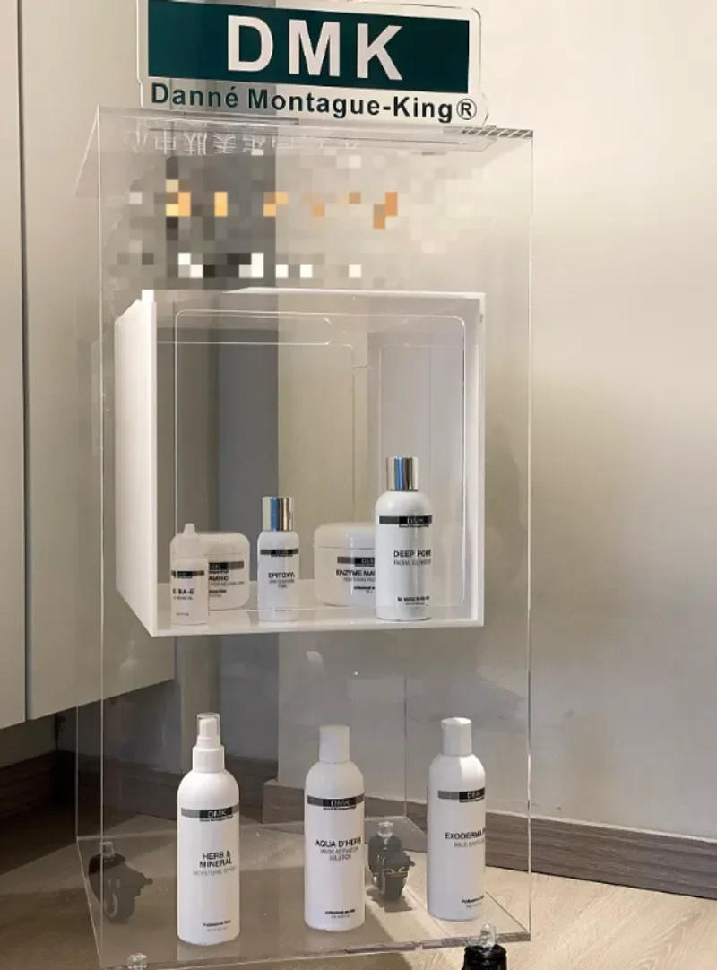 Description Picture 3 of itemAcrylic Transparent Tool Trolley Beauty Salon Creative Auxiliary Cart Storage Rack Living Room Multi-Layer Storage Trolley