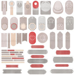 Piggy Craft metal cutting dies cut die mold New label tag series Scrapbook paper craft knife mould blade punch stencils dies