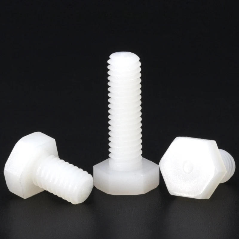 Description Picture 6 of itemBlack/ White Nylon External Hex Head Screws Plastic Hexagon Bolts M3 M4 M5 M6 M8 M10 M12 for Heat/ Electricity Insulation USE