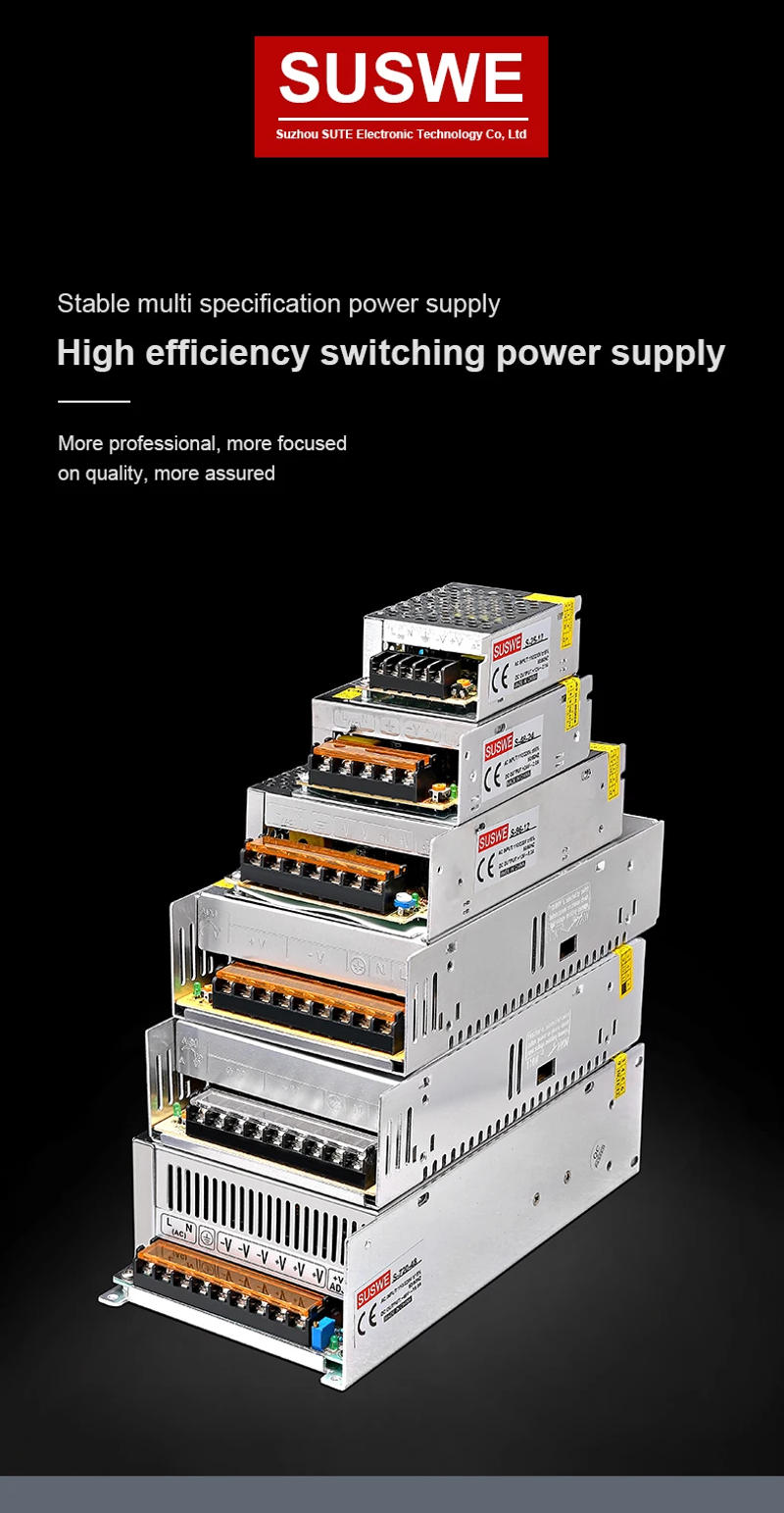 Description Picture 2 of itemSwitching Power Supply 50W DC 5V 10A Aluminum Case LED Driven Transformer Adapter Voltage Converter