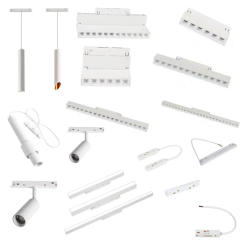 PDQ Modern Magnetic Track Lights Embedded LED Spotlight Downlight Living Room Without Main Light Lighting Grille Lamp Series