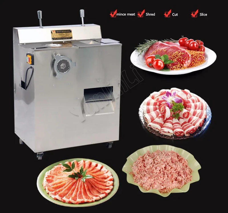 Description Picture 6 of item1500W Electric Meat Grinder Meat Cutting Machine Meat Grinder Cutter Slicing Machine QRLS-400