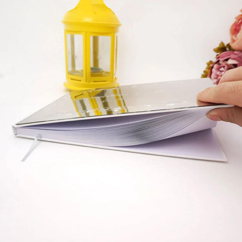 Description Picture 4 of itemDifferent Styles Personalized Unique Wedding Signature Guest Book Acrylic Mirror Cover Horizontal Book For Party Decoration