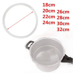 Aluminum Alloy Compatible High Efficiency Silicone Sealing Rings For Your Kitchen's Best Tools Sized 18 to 32 cm