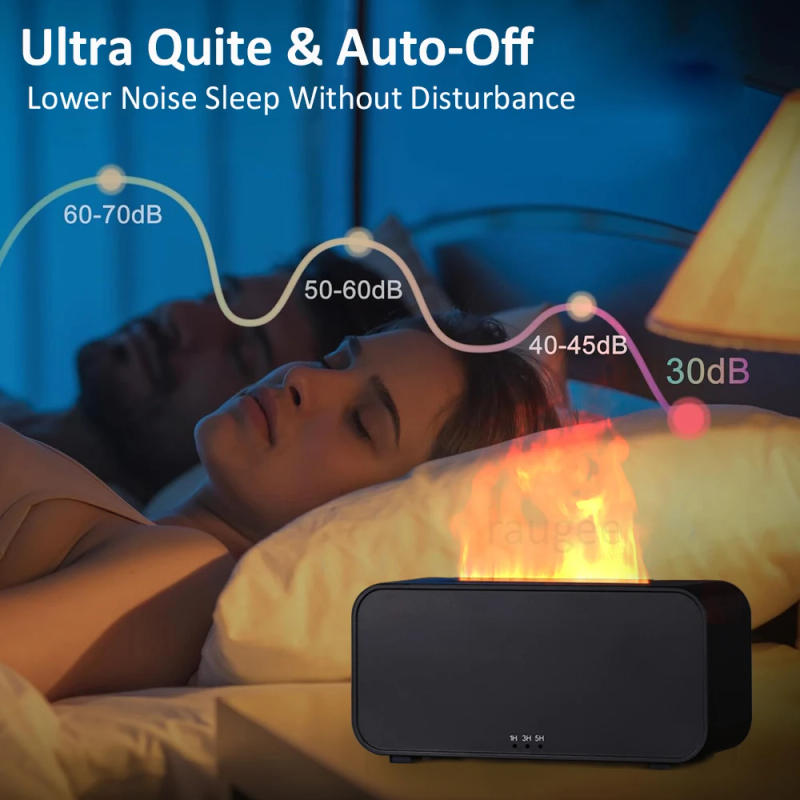 Description Picture 6 of itemAir Humidifier Aroma Essential Oil Diffuser for Home Flame Air Humidifier Mini Desk Air Fragrance Diffuser with LED Night Light