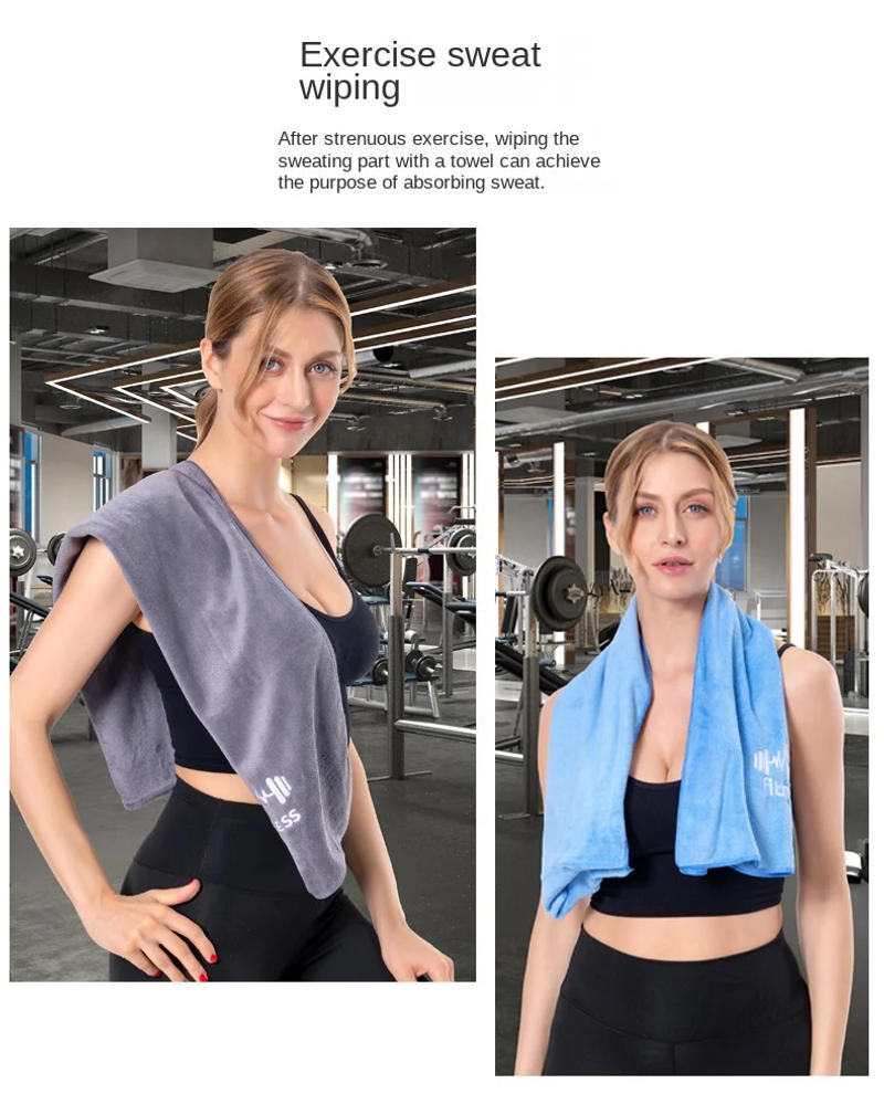 Description Picture 5 of itemGym Towel Microfiber Sports Towel for Men and Women, Super Soft and Quick-Drying Towel, for Tennis, Yoga, Cycling, Swimming