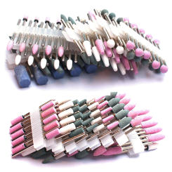10pc Nail Drill Bits Set Ceramic Stone Manicure Drills Milling Cutters Cuticle Remover Files Electric Burr Tools