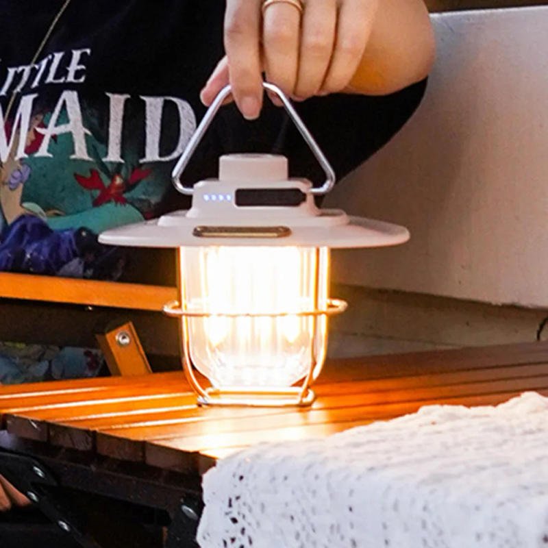 Description Picture 6 of itemLED Decorative Hanging Lights Waterproof Retro Camping Lighting Type-c Charging with Hook Battery Indicator for Outdoor Travel