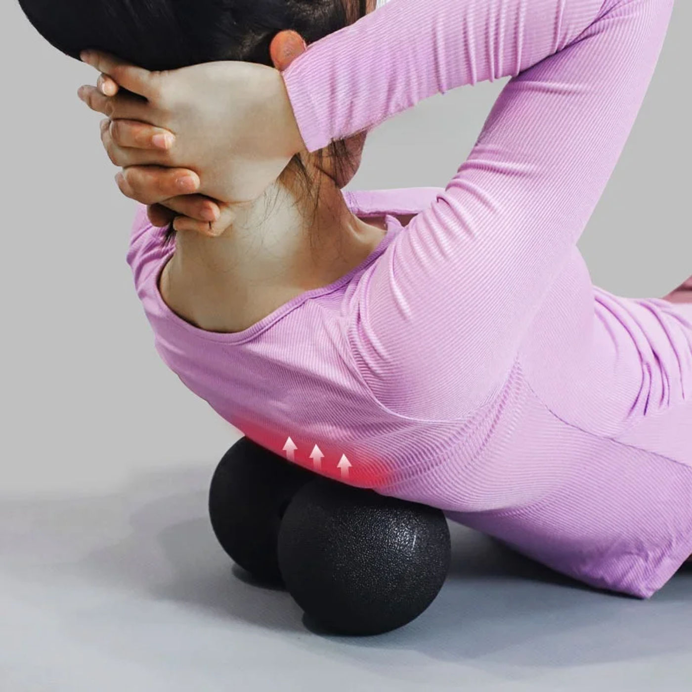 Description Picture 5 of item3Pcs Yoga Roller Massage Peanut Ball Set EPP Fitness Foam Column For Back Pain Legs Hip Deep Tissue Stretching Gym Muscle Relax