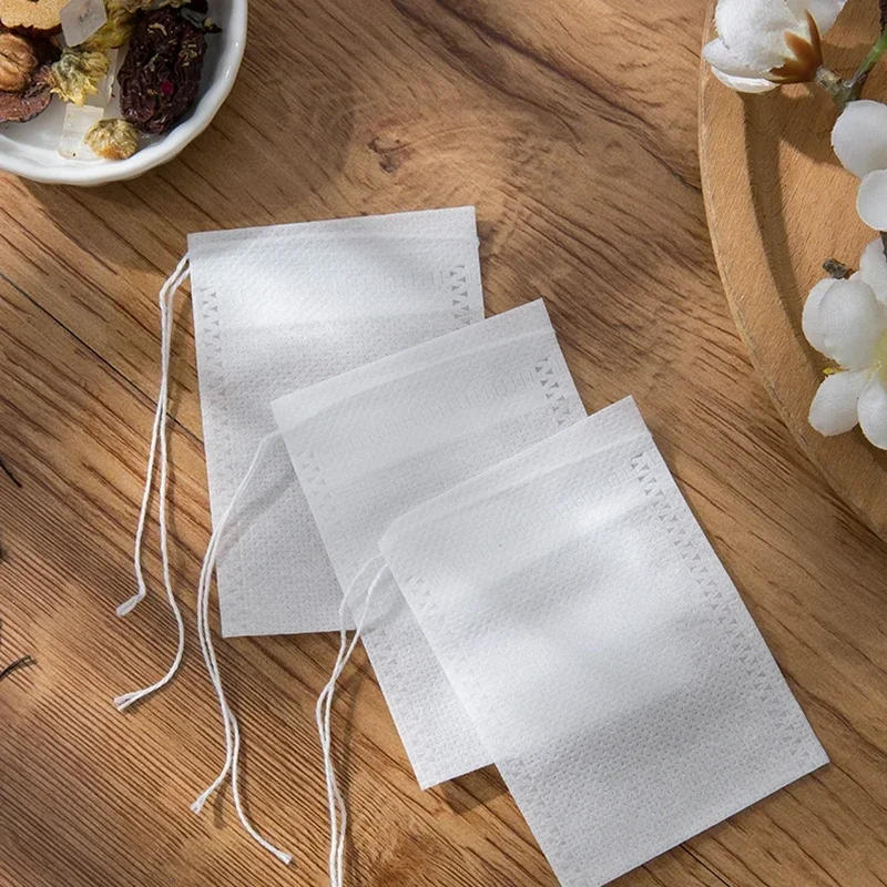 Description Picture 2 of itemDisposable Tea  Kitchen Filter Bags Mesh Sealing Infuser Teabags Empty Bags Organizer Coffee Tea Bags for Herb Loose Tea Filter
