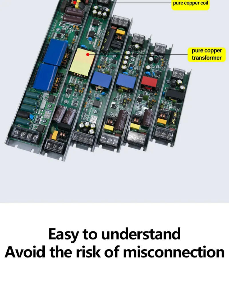 Description Picture 5 of itemLED Driver 18W 24W 36W 48W 60W 72W 80W 110W 170-260V AC/DC 12V 24V Ultrathin Switching Power Supply Lighting Adapter Light Strip