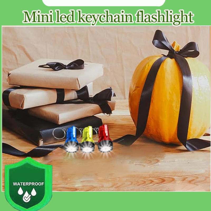Description Picture 6 of itemMini Keychain LED Flashlight Portable Key Ring Luminous Light Small Miner's Lamp Bag Decorative Pendant Self-defense Light