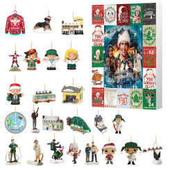 Christmas Advent Calendar 2024 24 Christmas Acrylic Decoration Calendar Christmas Countdown Calendar With Surprise Pedants