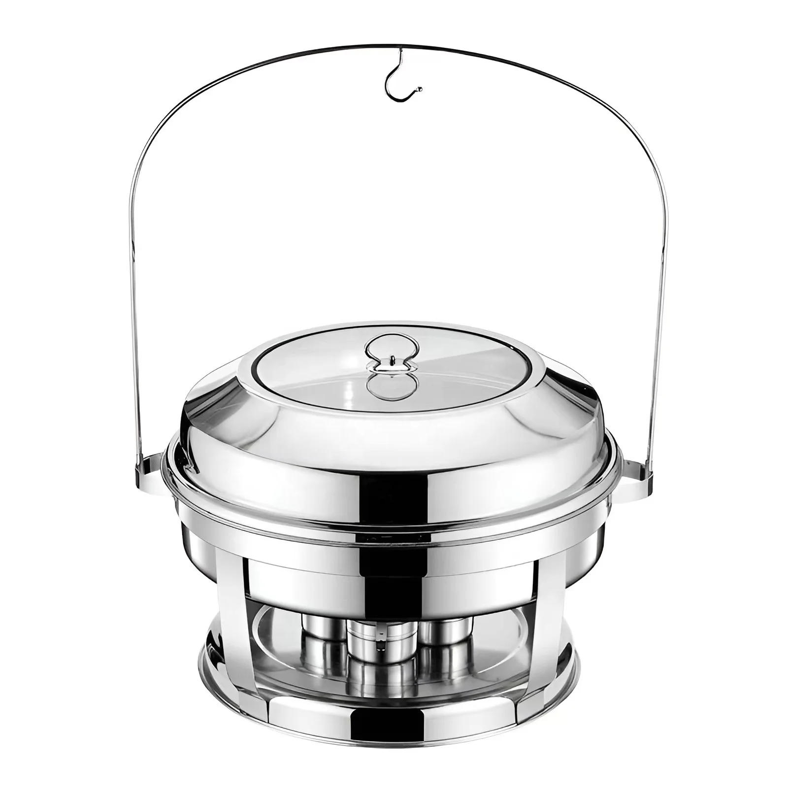 Description Picture 2 of itemHot Selling Luxury Silver Electric Chafing Dish Buffet Set Big Size Chaffer Food Warmers For Catering