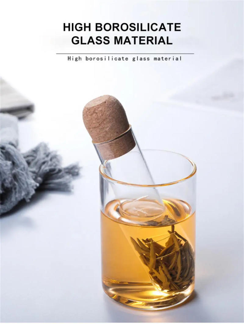 Description Picture 5 of itemTea Infuser Tea Filter Sieve Glass Pipe Creative Tea Mate Tea Maker Brewing For Spice Herb Tea Strainer Teaware Tool Accessories