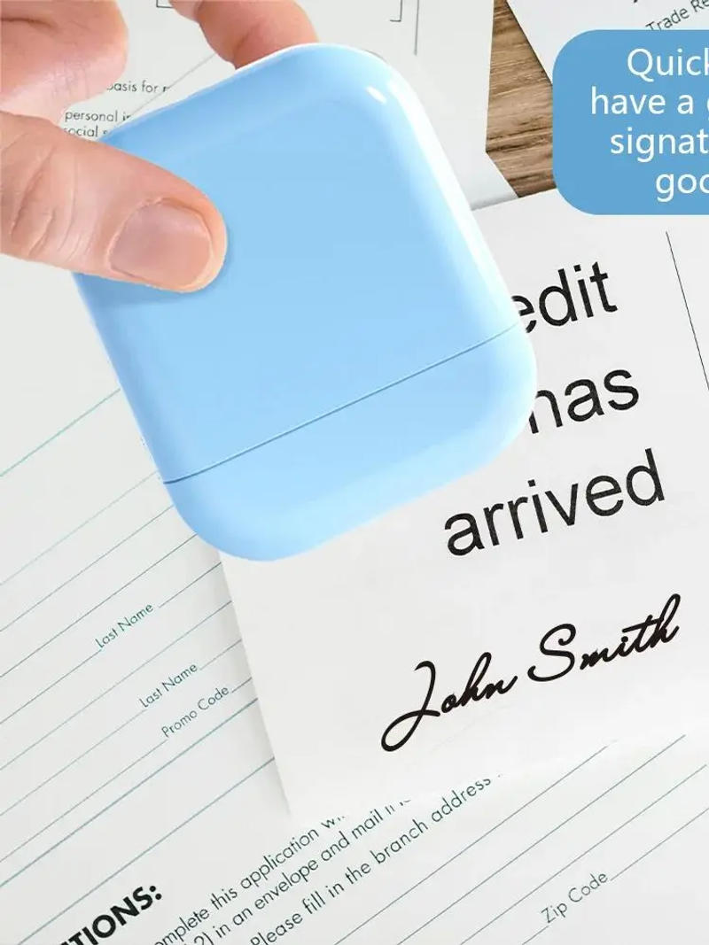 Description Picture 2 of item1pc Personalized Student Name Stamp Custom Waterproof Seal Kindergarten Travel-Friendly Gift Set For Children