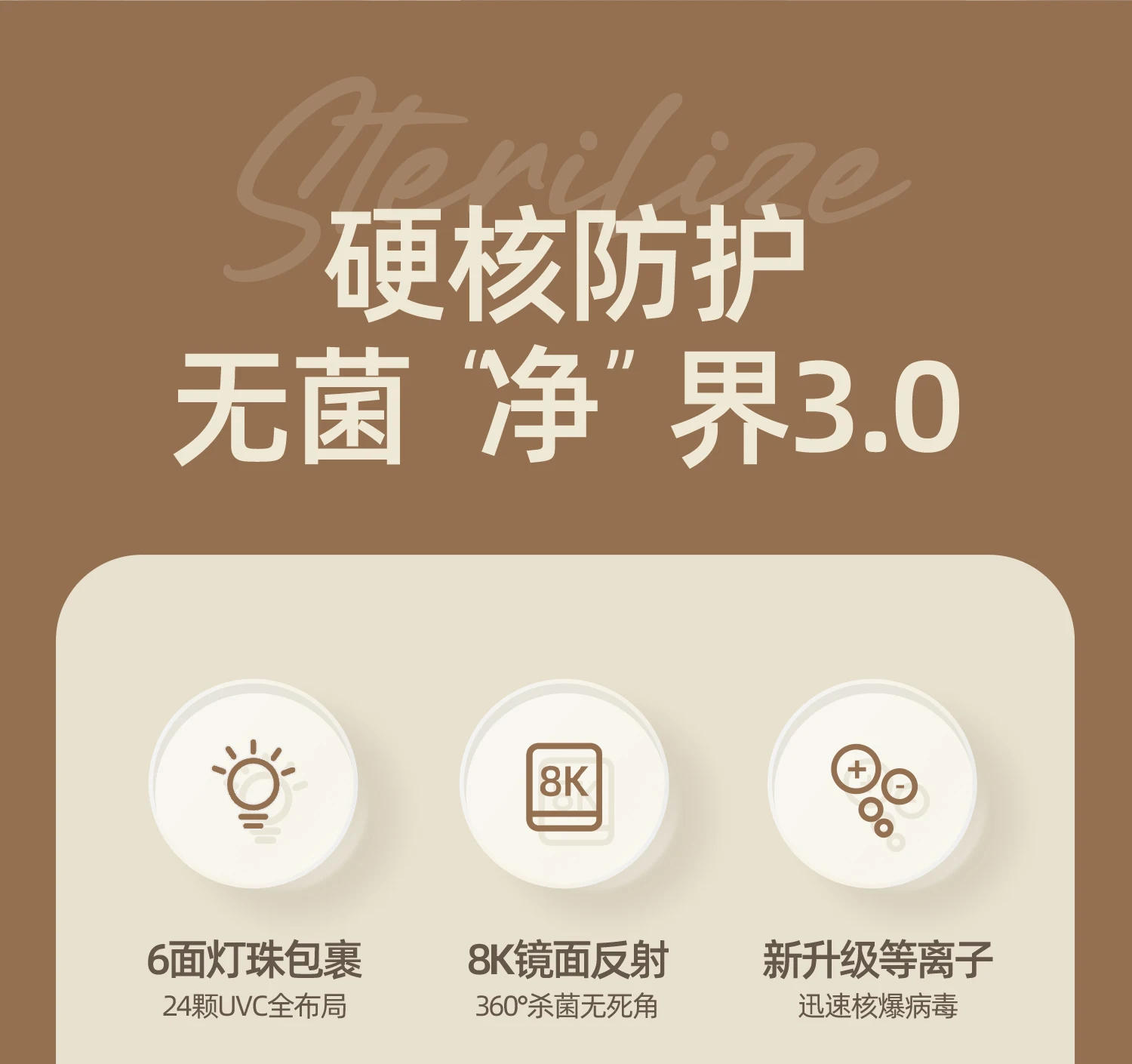 Description Picture 5 of item220V OIDIRE Ultraviolet Disinfection Cabinet Baby Bottle Sterilizer with Drying in One Family Disinfecting Cabinets